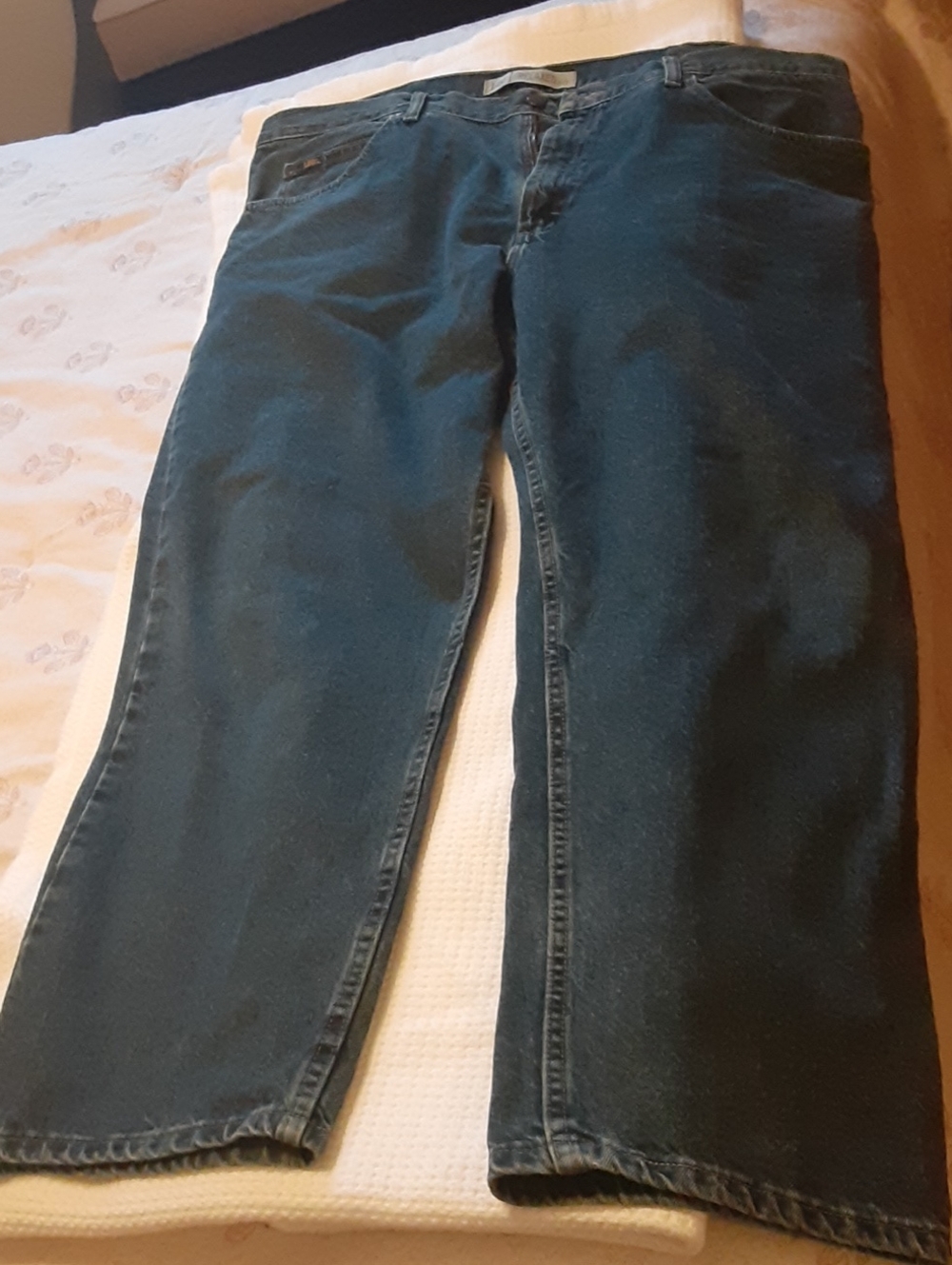 Lee Men's Teal Relaxed Straight Jeans